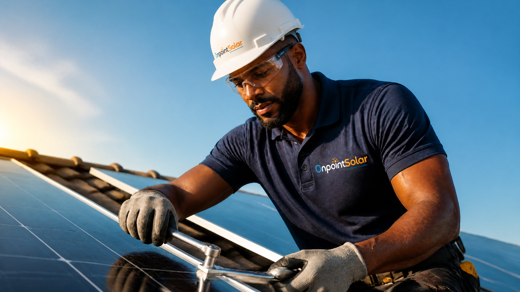 Certified solar installation technician